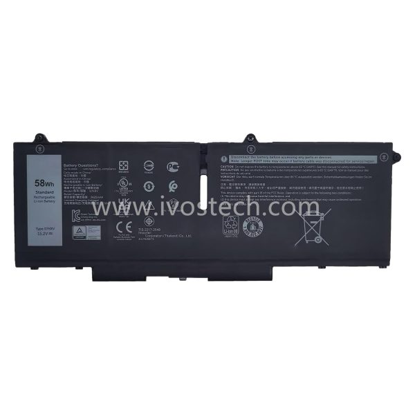 07KRV 58Wh 15.2V Replacement Laptop Battery for Dell Latitude 5430 5530 7430 7330 7530 5330