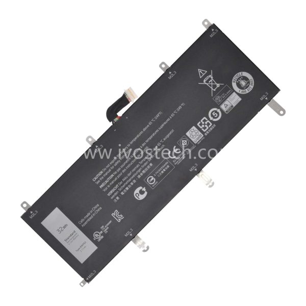 8WP5J 32Wh 3.7V Replacement Laptop Battery for Dell Venue 10 Pro 5055 5050