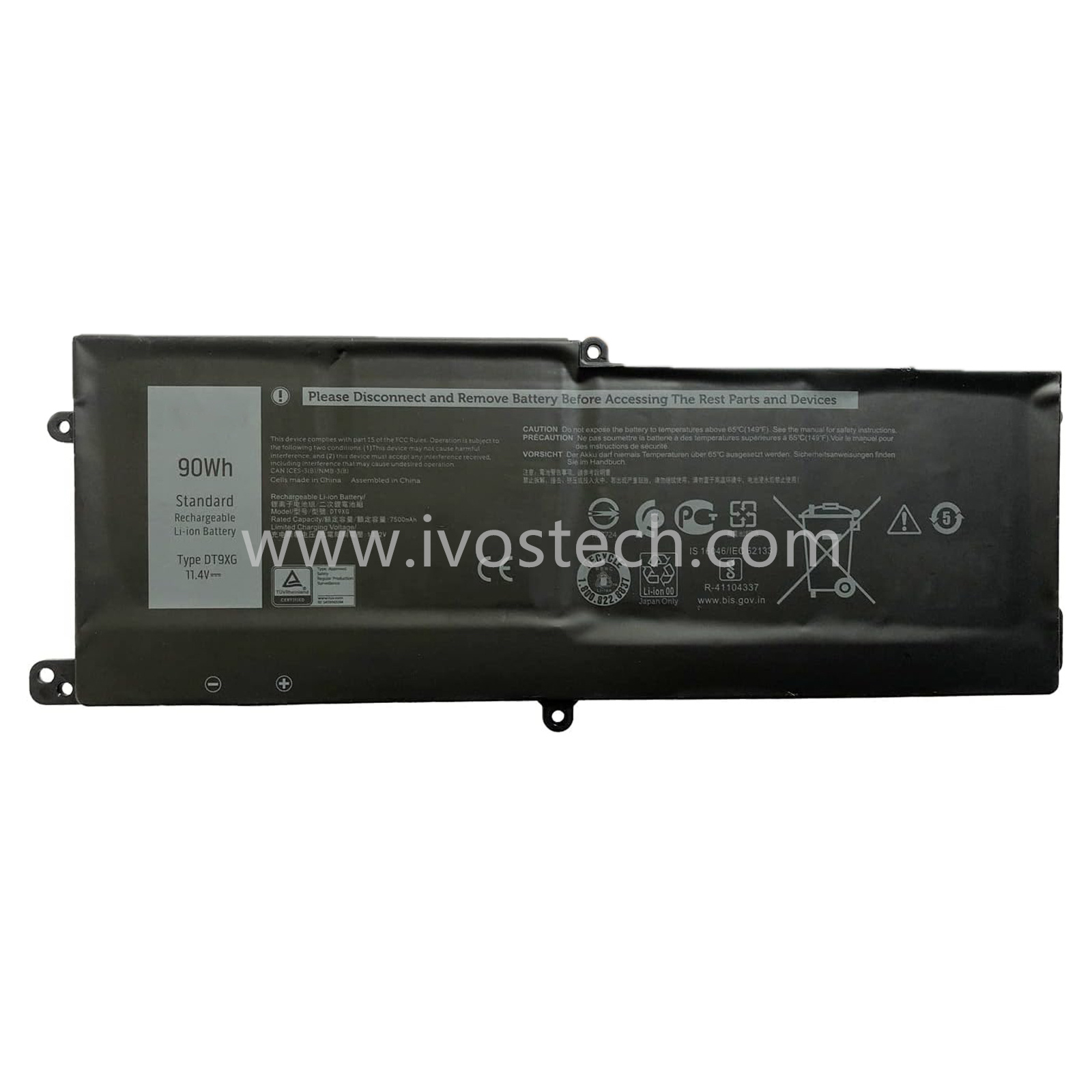 DT9XG 90Wh 11.4V Replacement Laptop Battery for Dell Alienware Area-51m