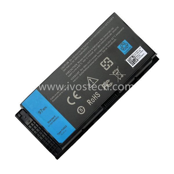 FV993 97Wh 11.1V Replacement Laptop Battery for Dell Precision M4600 M4700 M4800 M6600 M6700 M6800