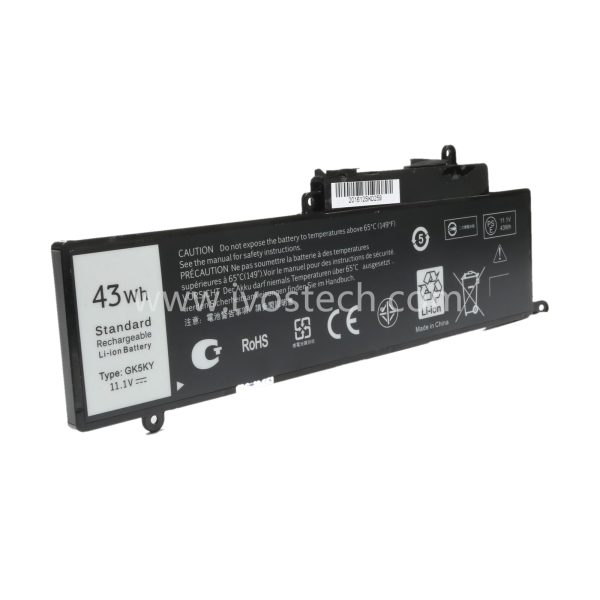 GK5KY 43Wh 11.1V Replacement Laptop Battery for Dell Inspiron 11 3147 3148 13 7347 7348 7352