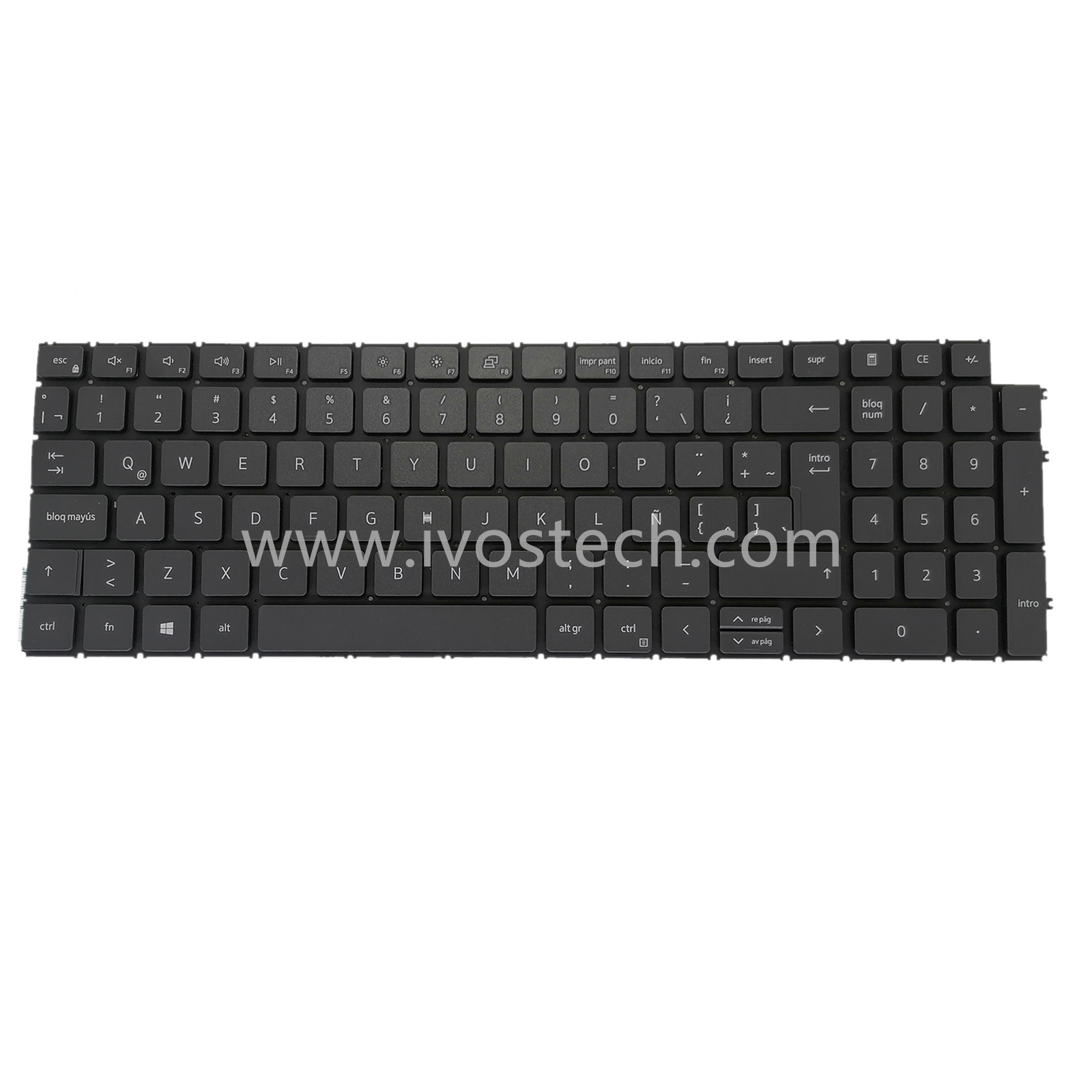 0VPF01 Laptop Replacement Keyboard for Dell Inspiron 3511 3515 5515-LA Standard Latin