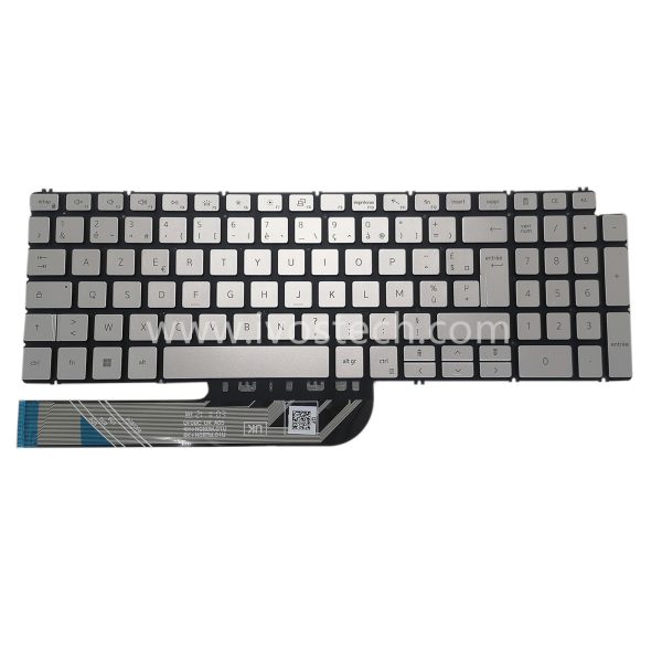 0TJFR5 Laptop Replacement Keyboard with Backlit for Dell Inspiron 5580 5584 7591-FR Standard French