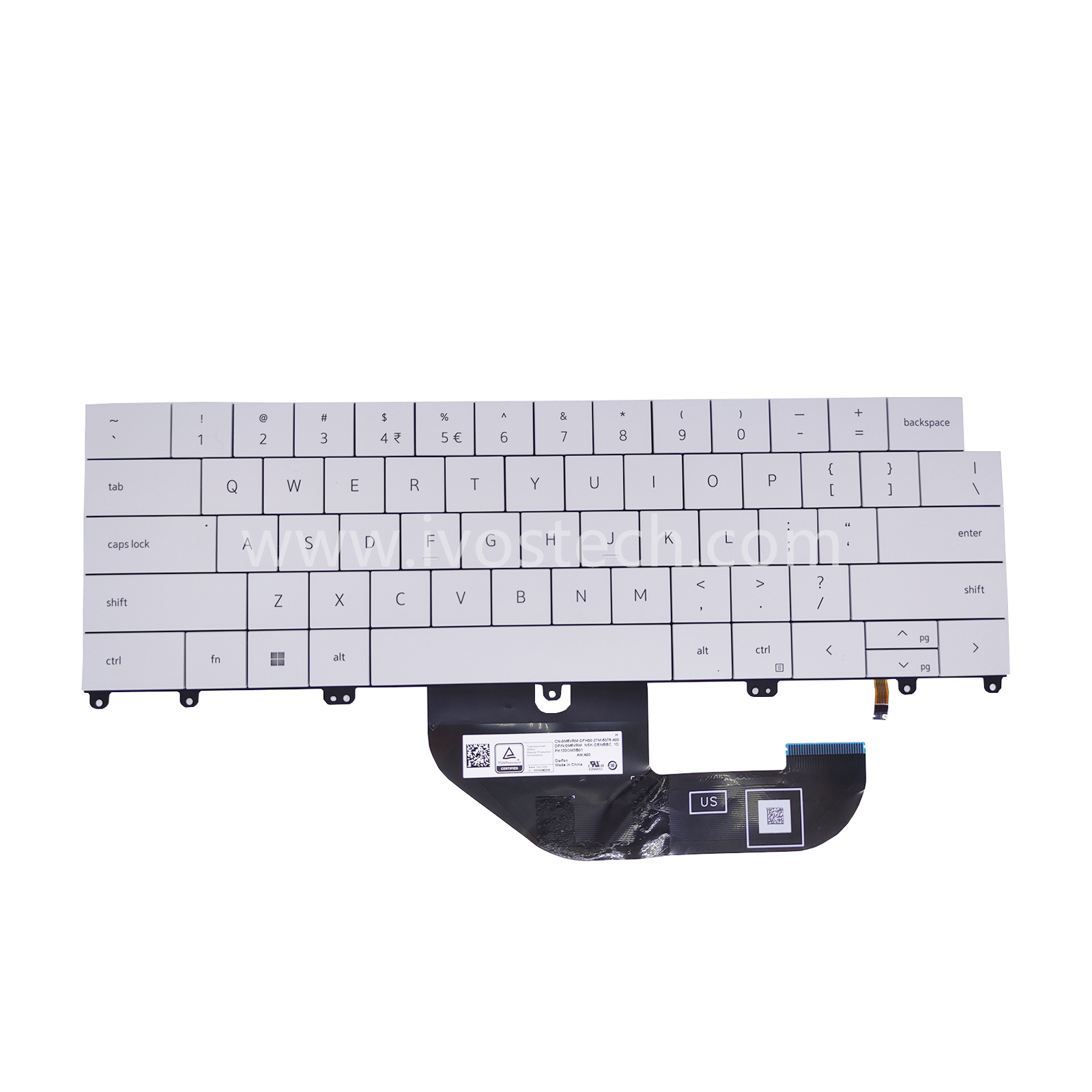 0M6VRM Laptop Replacement Keyboard with Backlit for Dell XPS 13 Plus 9320 – US Standard English