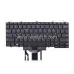 0D19TR Laptop Replacement Keyboard with Backlit FP for Dell Latitude 7480 7490 - US Standard English