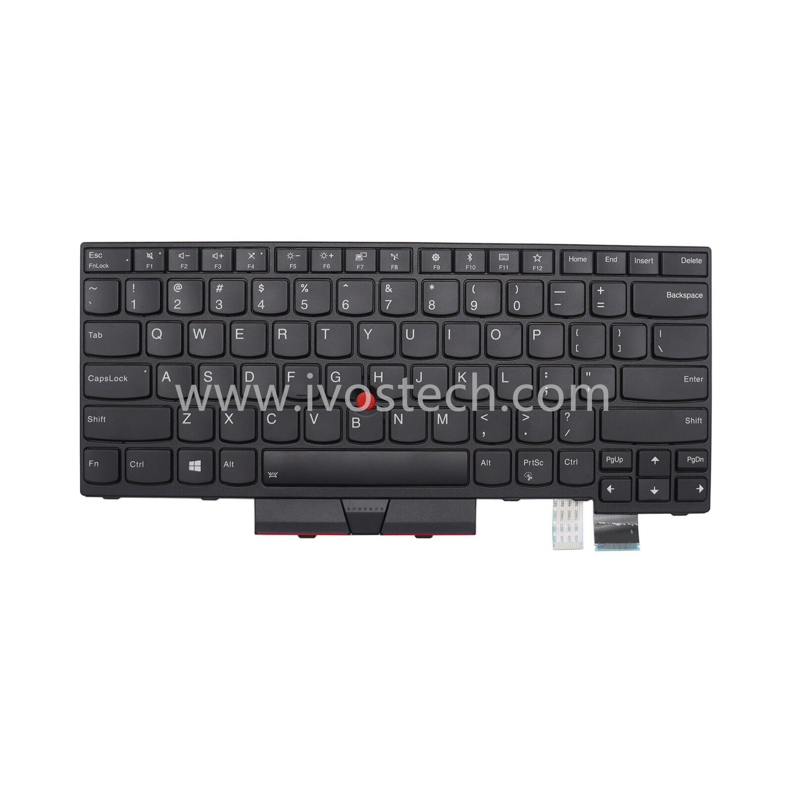 01AX528 Laptop Replacement Keyboard with Backlit FP for Lenovo Thinkpad T470 T480 A475 A485 – US Standard English