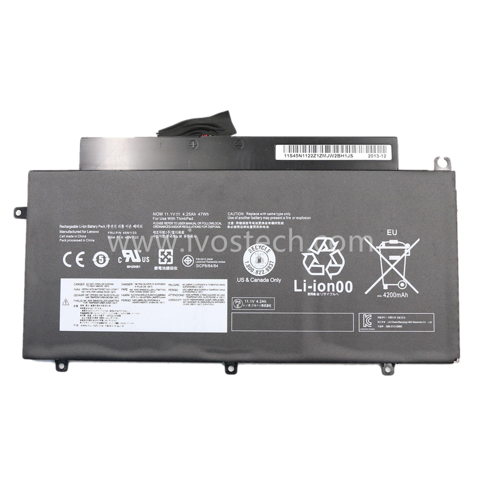 45N1123 47Wh 11.1V Replacement Laptop Battery for Lenovo ThinkPad T431s