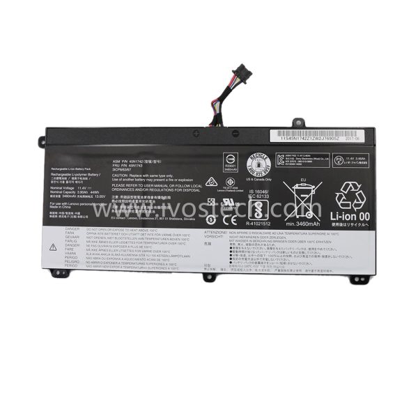 45N1743 44Wh 11.4V Replacement Laptop Battery for Lenovo ThinkPad T550 T550s T560 W550 W550s Series