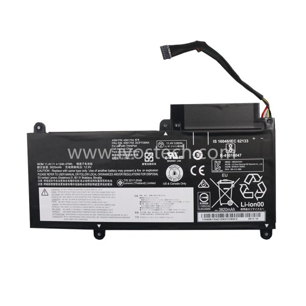 45N1755 47Wh 11.4V Replacement Laptop Battery for Lenovo ThinkPad E450 E450C E455 E460 E465 E475 E470 E460C Series