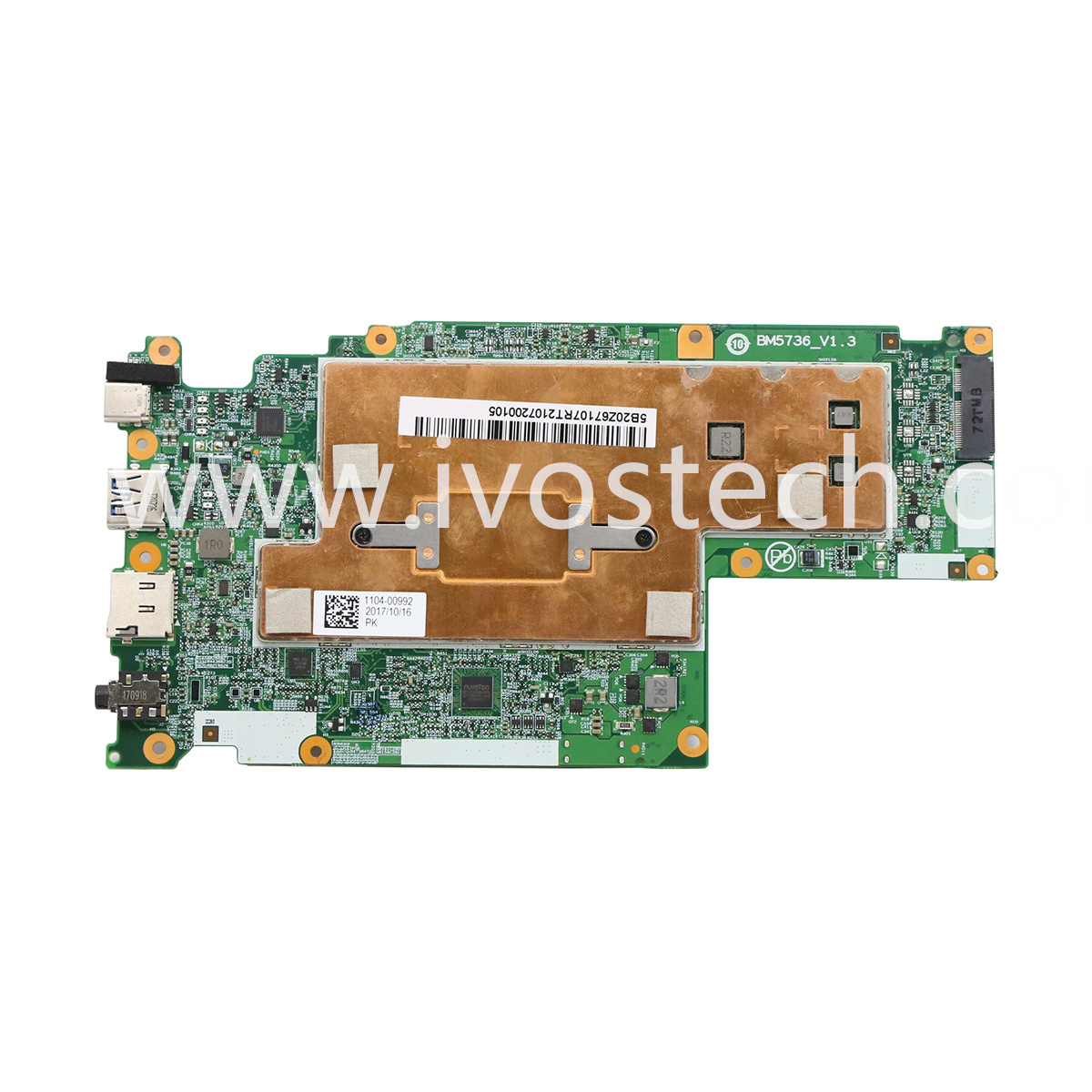 5B20Z67107 Motherboard 4GB RAM 32GB Storage Intel Celeron N3350 for Lenovo Chromebook 11 100e 1st Gen