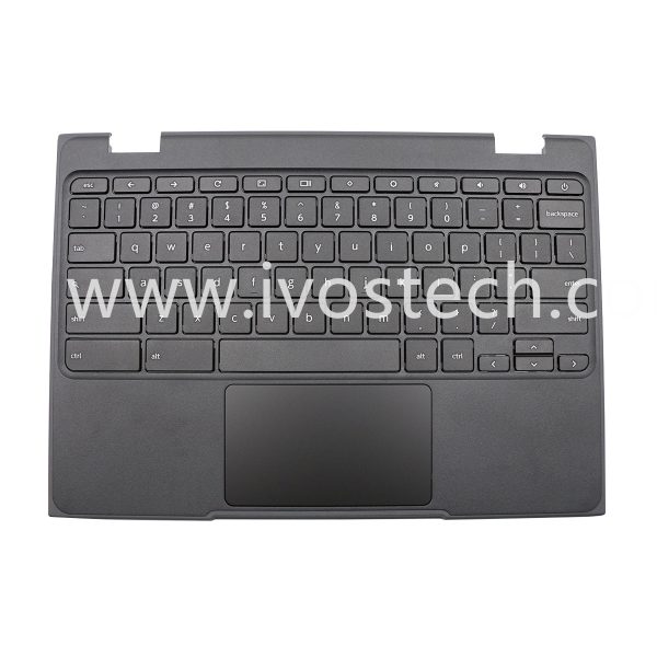 5CB0R07036 Laptop Palmrest Upper Case with US Keyboard and Touchpad Assembly for Lenovo Chromebook 11 100e 1st Gen