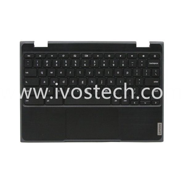 5CB0Y57920 Laptop Palmrest Upper Case with Keyboard and Touchpad Assembly for Lenovo Chromebook 11 100e 2nd Gen NOK