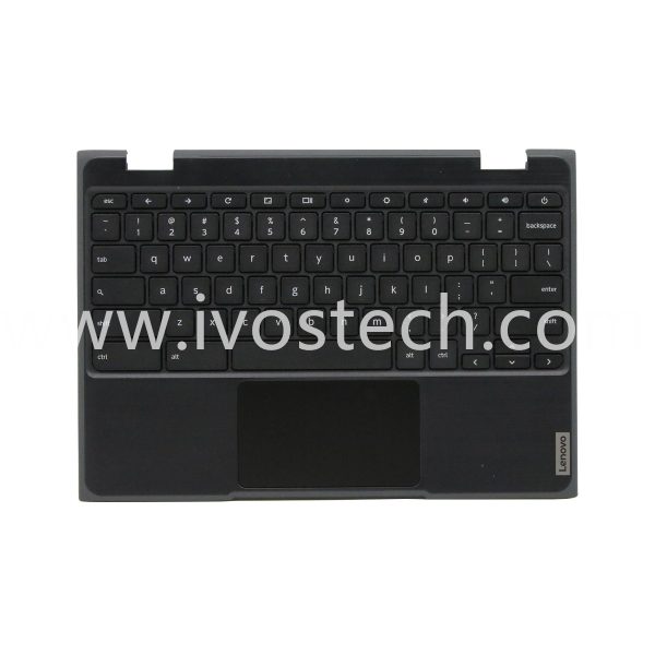 5CB0Z21474 Laptop Palmrest Upper Case with Keyboard and Touchpad Assembly for Lenovo Chromebook 11 100e 2nd Gen AST