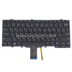 033JVM Laptop Replacement Keyboard with Backlit for Dell Latitude 7380- RU Standard Russian