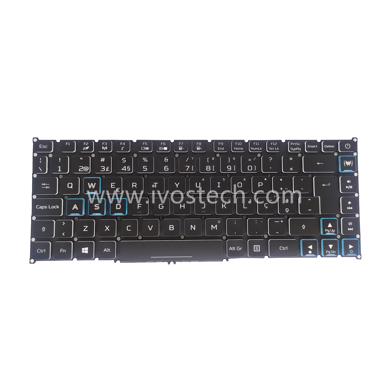 NSK-RNCBW Laptop Replacement Keyboard with Backlit for Acer Predator Triton 500 PT515-52- Polish Standard