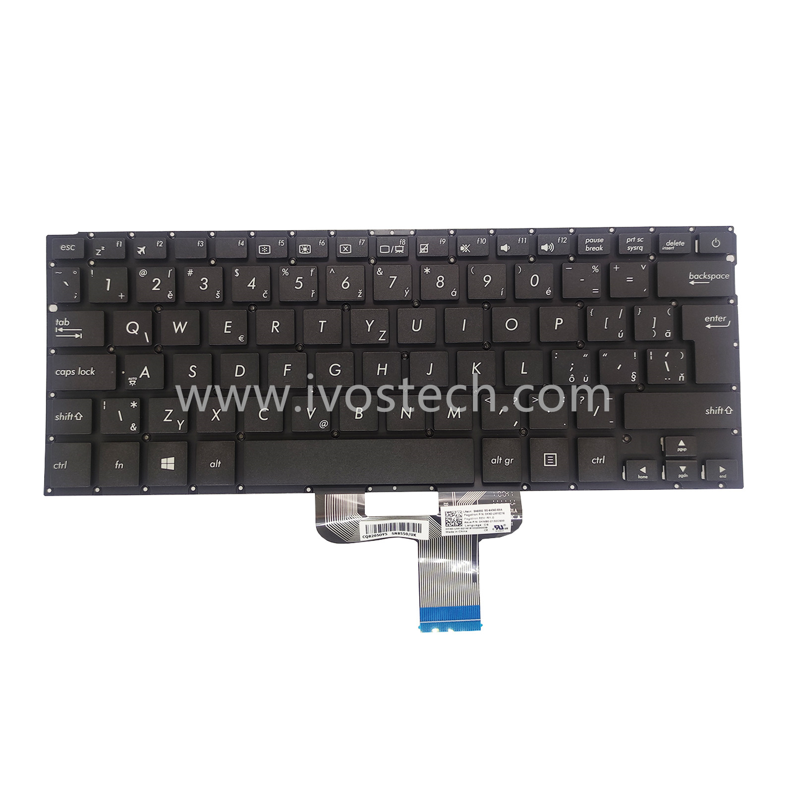 0KNB0-2132CS00 Laptop Replacement Keyboard for ASUS UX310 UX410- CS Standard Czech