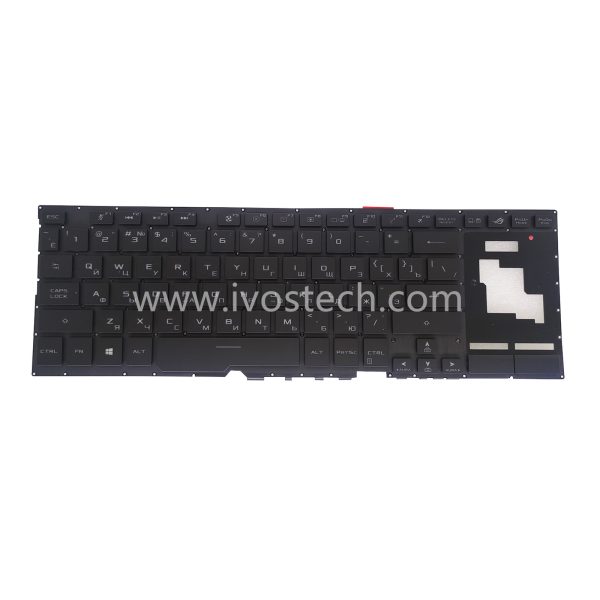 0KNR0.661ERU00 Laptop Replacement Keyboard with Backlit for ASUS Zephyrus S GX701GX GX701GW - Russian Standard