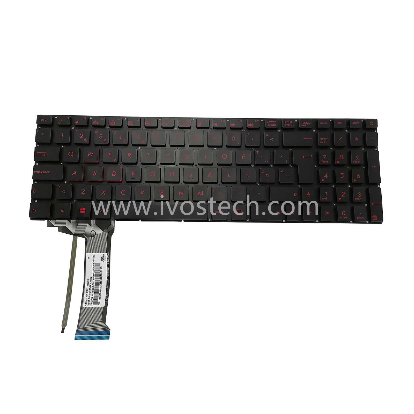 0KNB0-662CFR00 Laptop Replacement Keyboard with Backlit for ASUS N551 N552V – Polish Standard