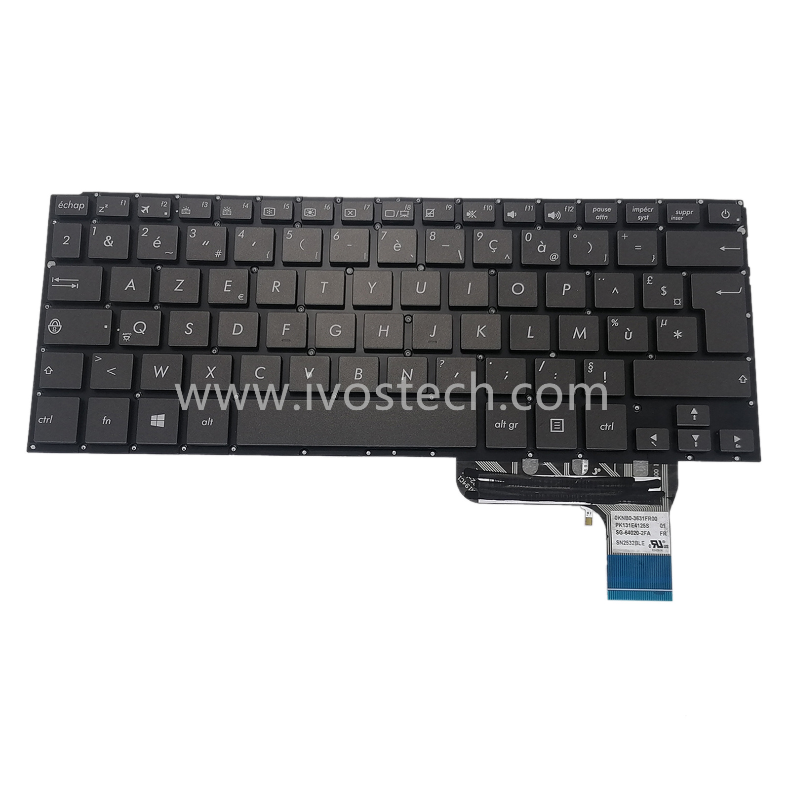 PK131E4125S Laptop Replacement Keyboard with Backlit for ASUS ZenBook UX303 – French Standard