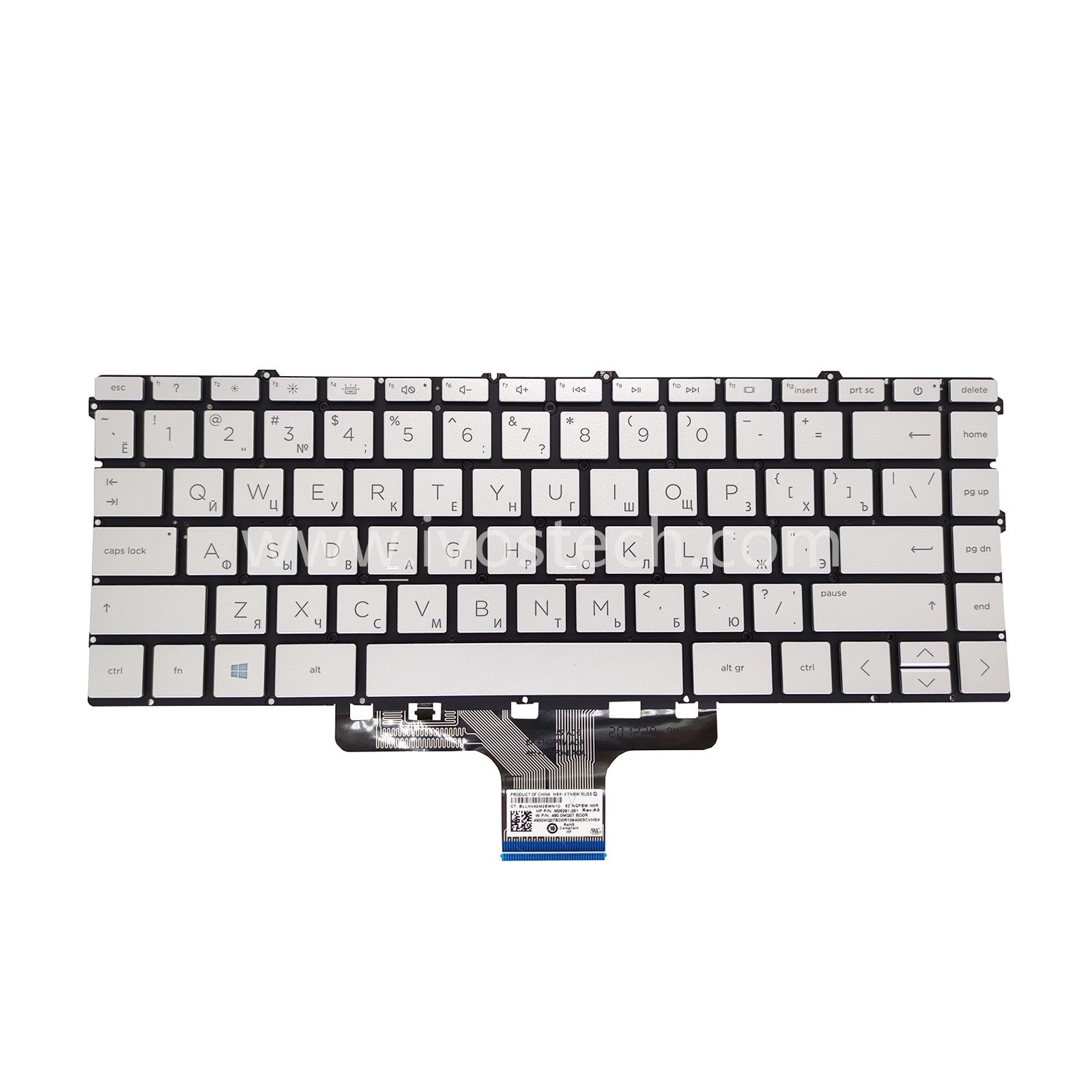 NSK-XTNBW Laptop Replacement Keyboard with Backlit for HP Pavilion 14-DY- Russian Standard