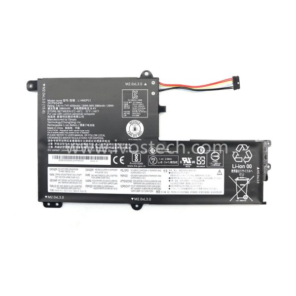 L14M2P21 5B10Q39203 30Wh 7.4V Replacement Laptop Battery for Lenovo IdeaPad 330S-14AST 330S-14IKB 330S-15ARR 330S-15AST 330S-15IKB Series