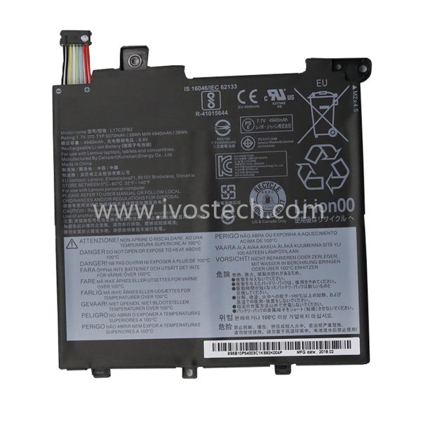 L17C2PB2 39Wh 7.7V Replacement Laptop Battery for Lenovo V330-14IKB V330-14ARR Series