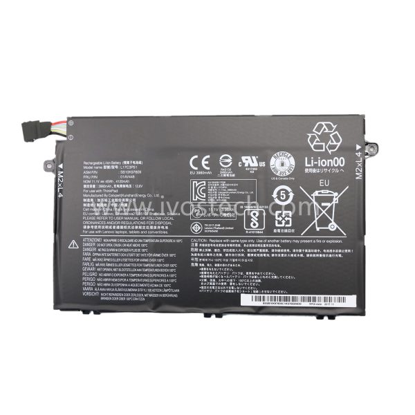 L17C3P51 01AV448 45Wh 11.1V Replacement Laptop Battery for Lenovo ThinkPad E480 E495 E580 E485 E585 E490 E590 E595 E14 E15 Series