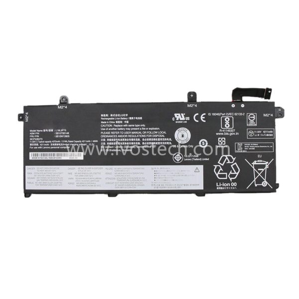 L18L3P73 5B10W13905 51Wh 11.55V Replacement Laptop Battery for Lenovo ThinkPad T490 T495 P43S Series