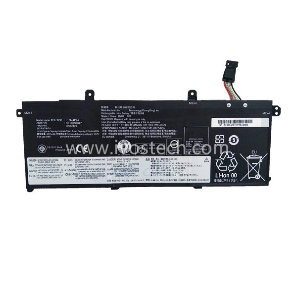 L18M3P74 51Wh 11.52V Replacement Laptop Battery for Lenovo ThinkPad T490 T495 P43S Series