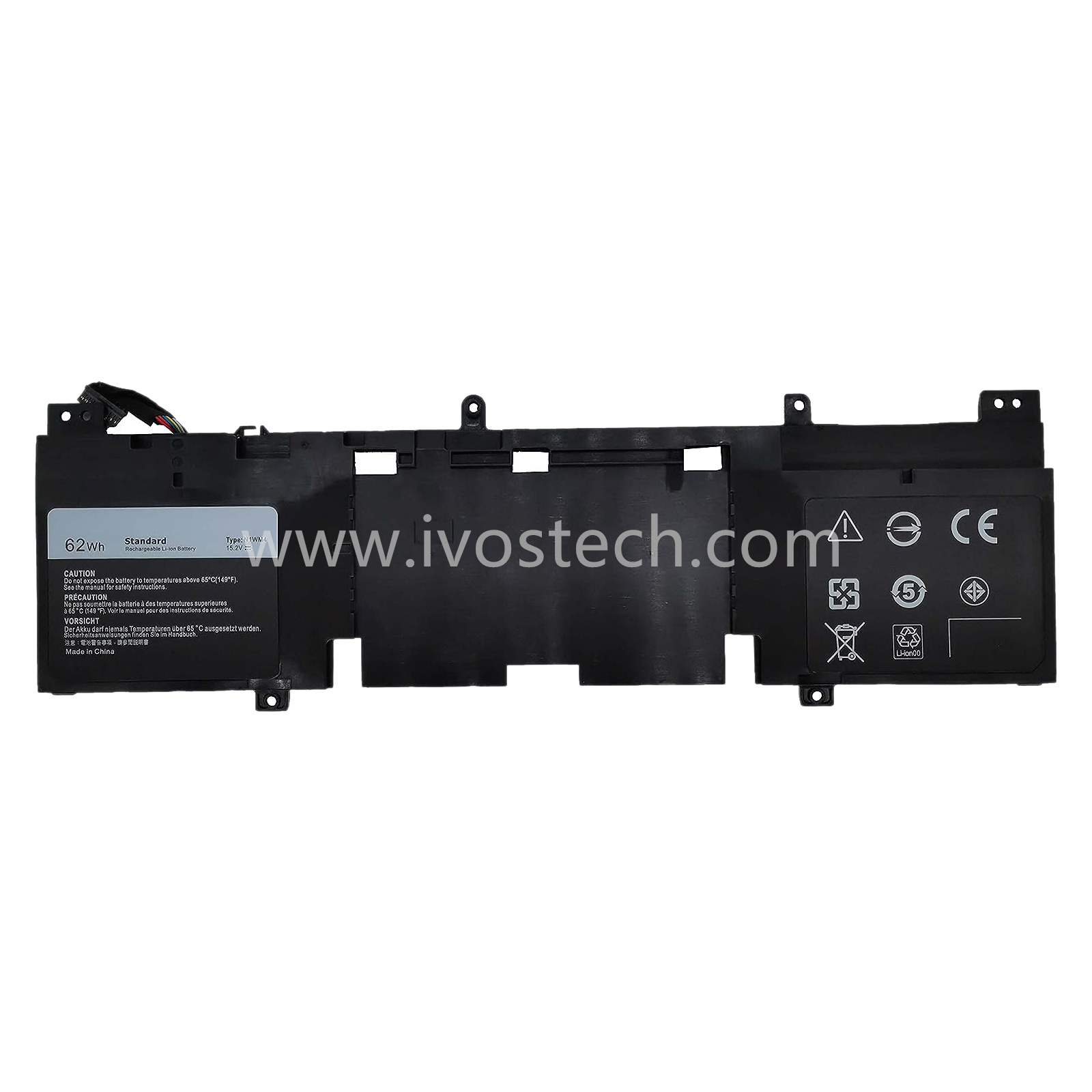 N1WM4 62Wh 15.2V Replacement Laptop Battery for Dell Alienware 13 R2