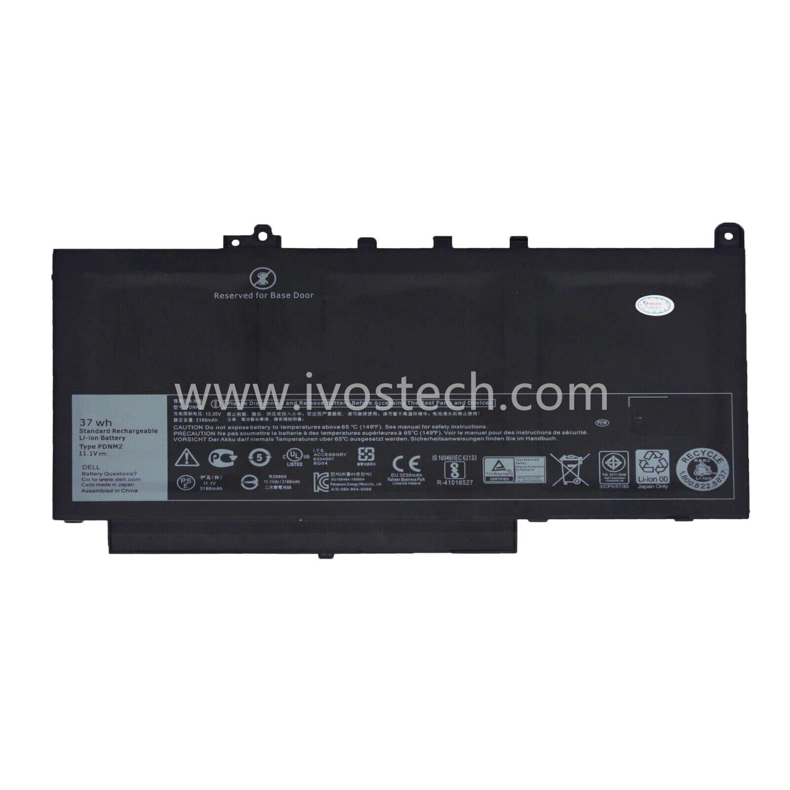 PDNM2 37Wh 11.1V Replacement Laptop Battery for Dell Latitude E7470 E7270