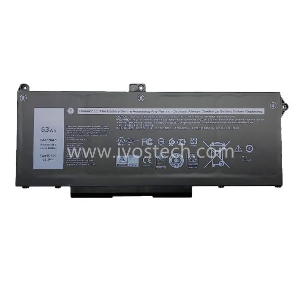 RJ40G 63Wh 15.2V Replacement Laptop Battery for Dell Latitude 5420 5520 Precision 3560