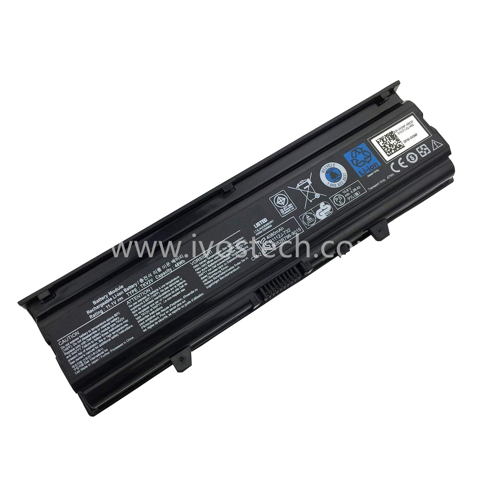 TKV2V 48Wh 11.1V Replacement Laptop Battery for Dell Inspiron N4020 N4030