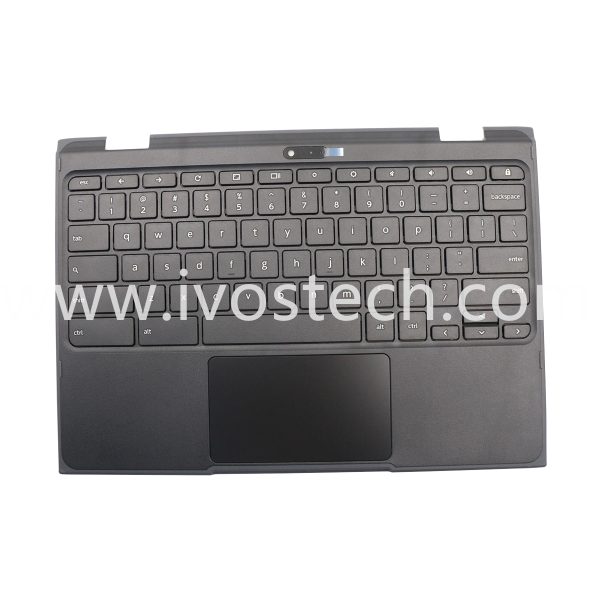 5CB0Q79737 Laptop Palmrest Upper Case with Keyboard Touchpad Assembly for Lenovo Chromebook 11 500e 1st Gen 81ES