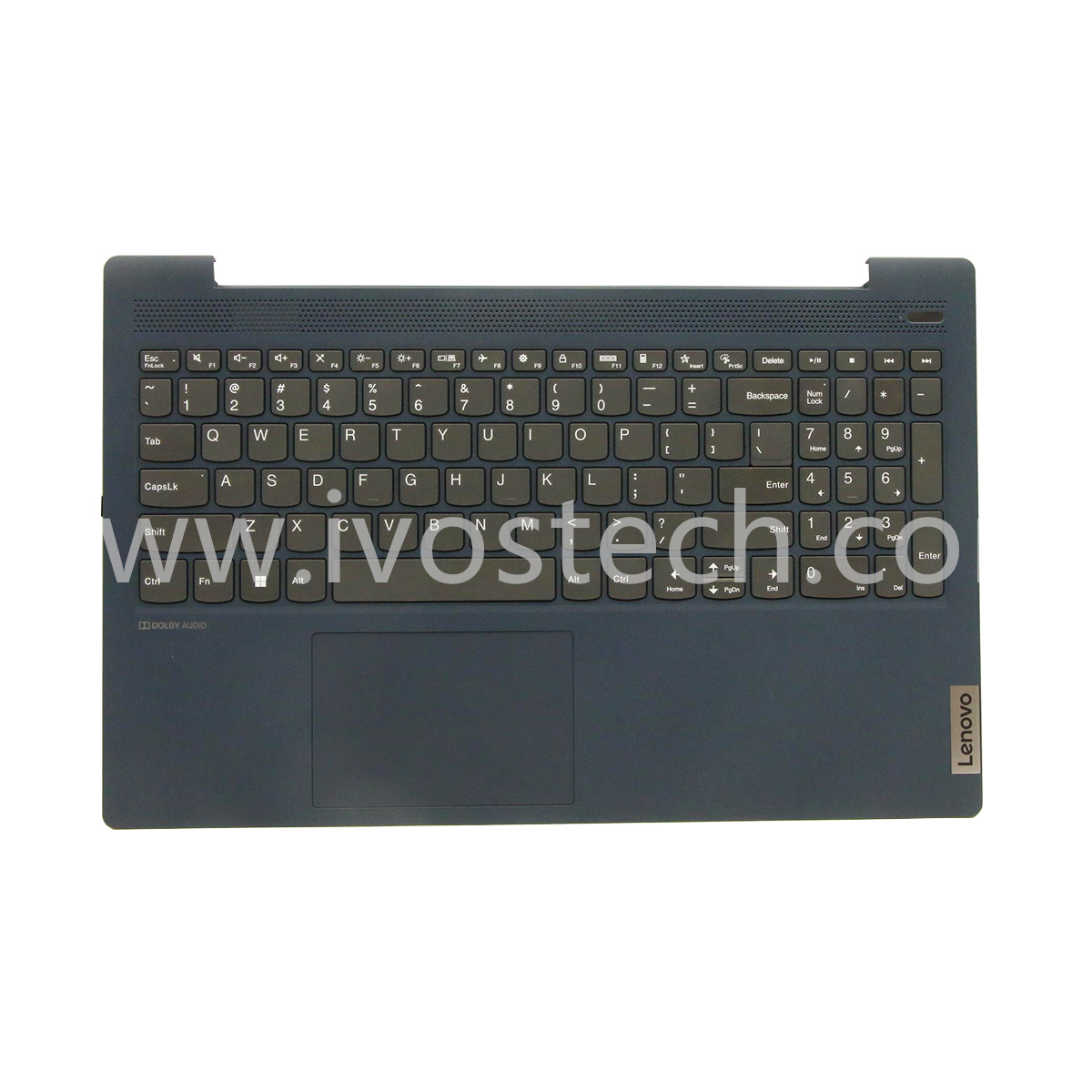 5CB0Z31244 Laptop Palmrest with Keyboard Touchpad Assembly No Backlit for Lenovo Ideapad 5-15IIL05 5-15ARE05 5-15ITL05 5-15ALC05