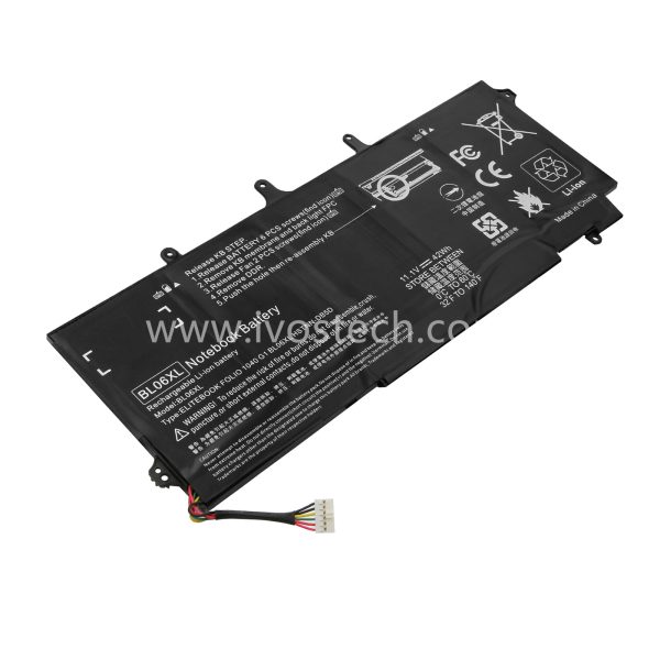 BL06XL 42Wh 11.1V Replacement Laptop Battery for HP EliteBook Folio 1040 G1 G2 Series