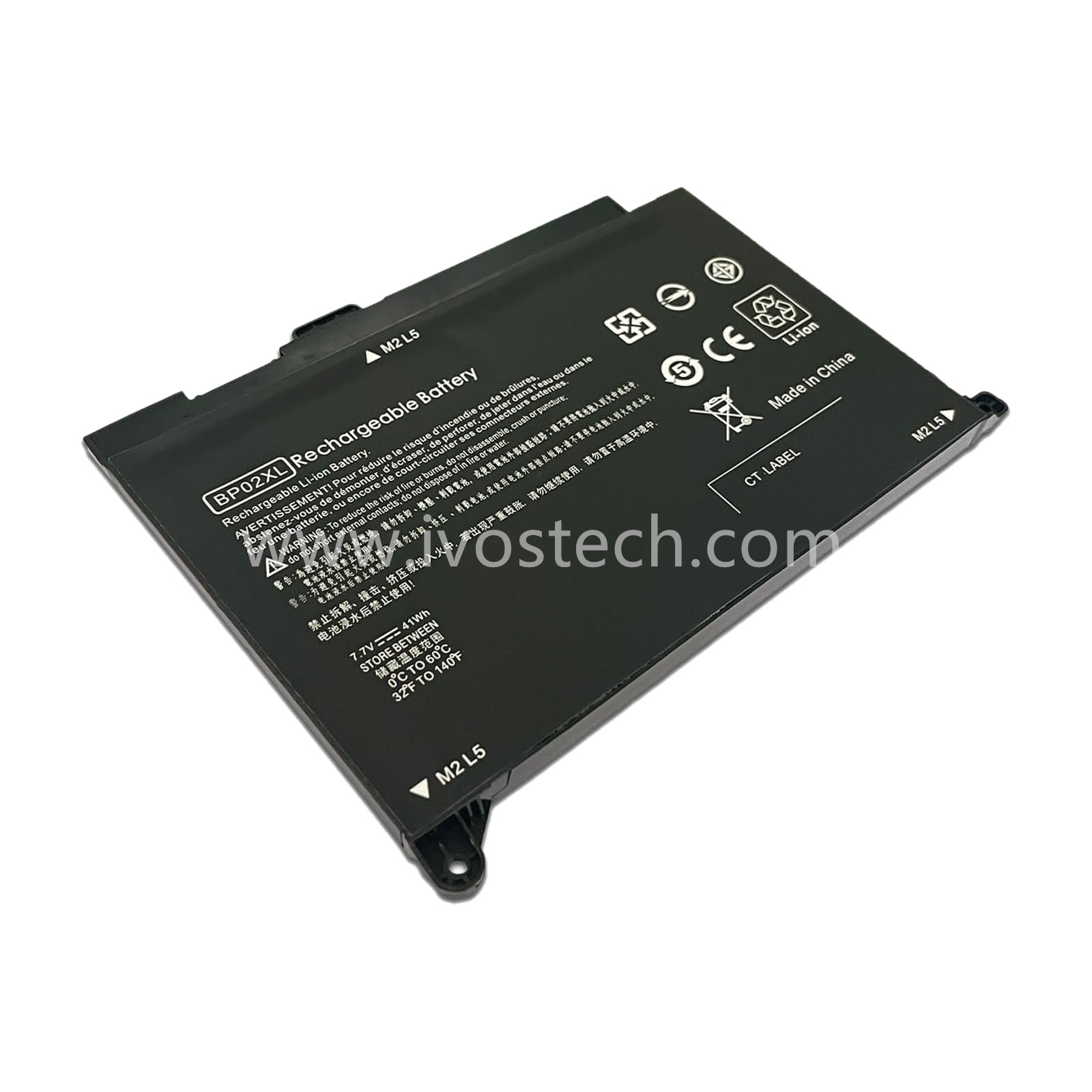 BP02XL 41Wh 7.7V Replacement Laptop Battery for HP Pavilion 15-AU 15-AW Series