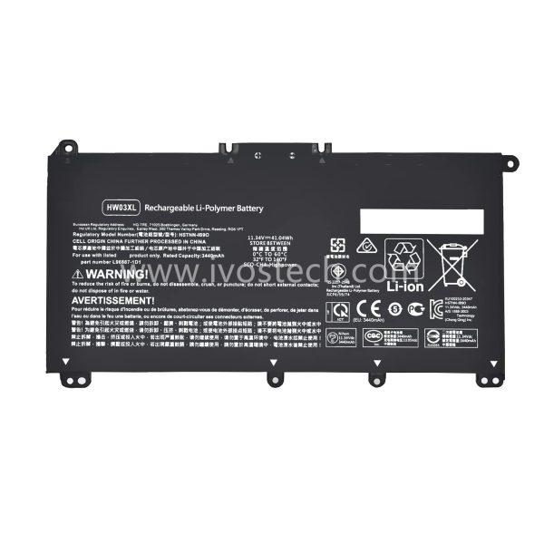 HW03XL 41.04Wh 11.34V Replacement Laptop Battery for HP Pavilion 15-EG 15-EH 15T-EG 15Z-EH 17-CN 17-CP 17S-CU 17T-CN 17Z-CP Series