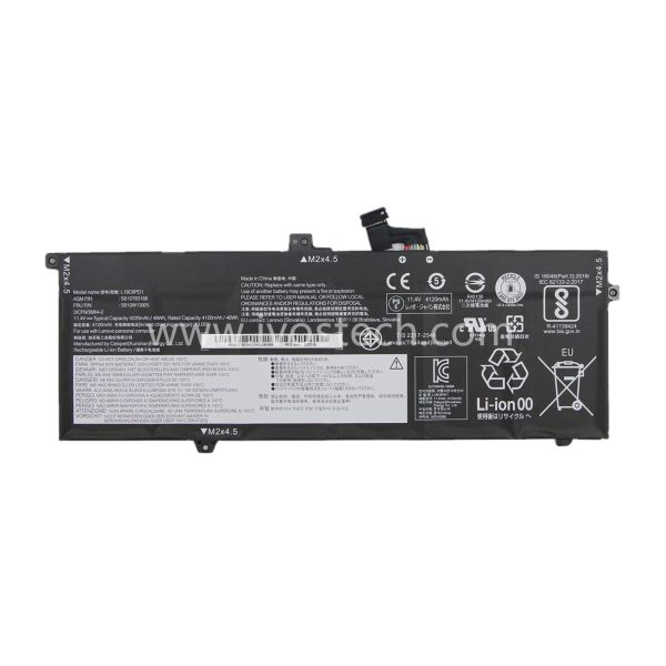 L18C6PD1 48Wh 11.4V Replacement Laptop Battery for Lenovo ThinkPad X13 X390 X395 Series