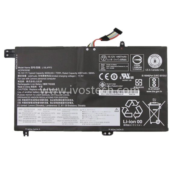 L18L4PF0 70Wh 15.12V Replacement Laptop Battery for Lenovo IdeaPad S540-15IML S540-15IWL Series