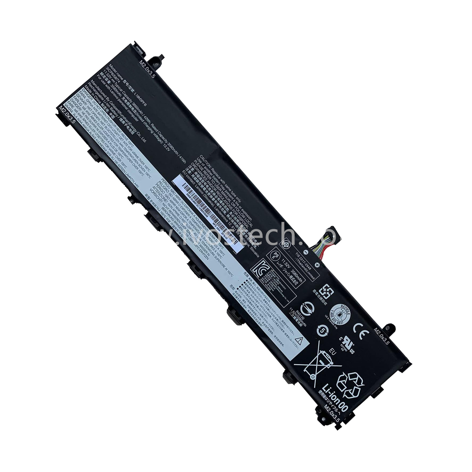 L18M3PFB 42Wh 11.52V Replacement Laptop Battery for Lenovo IdeaPad S340-13IML Series