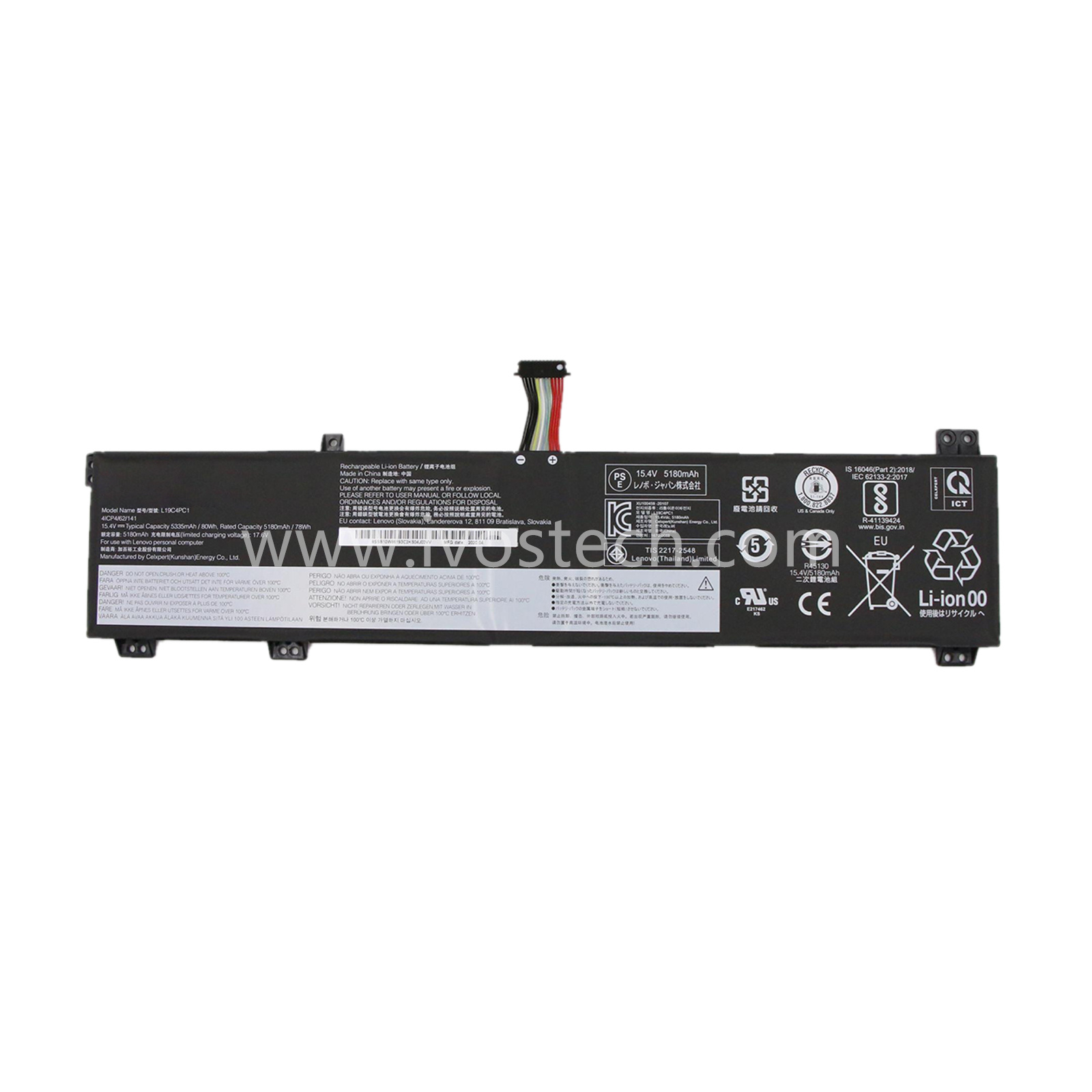 L19C4PC1 80Wh 15.4V Replacement Laptop Battery for Lenovo Legion 5P-15IMH05 Legion 5-15IMH05 5-15ARH05 Series