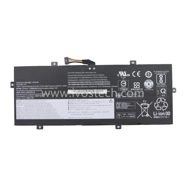 L19C4PD8 41Wh 7.68V Replacement Laptop Battery for Lenovo Yoga Duet 7-13IML05 Series