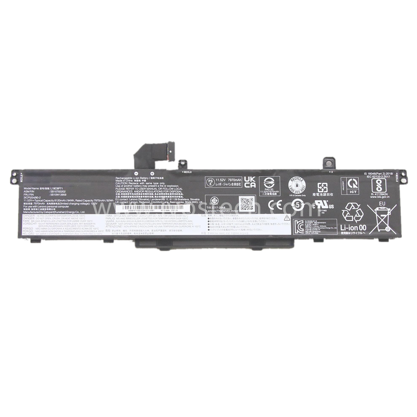 L19C6P71 94Wh 11.52V Replacement Laptop Battery for Lenovo ThinkPad P15 P17 T15G G1 G2 Series