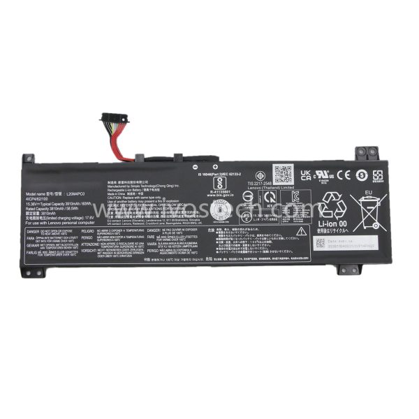 L20M4PC0 60Wh 15.36V Replacement Laptop Battery for Lenovo Ideapad Gaming 3-15ACH6 Legion 5-15ITH6 15ITH6H 15ACH6 15ACH6A 15ACH6H Series