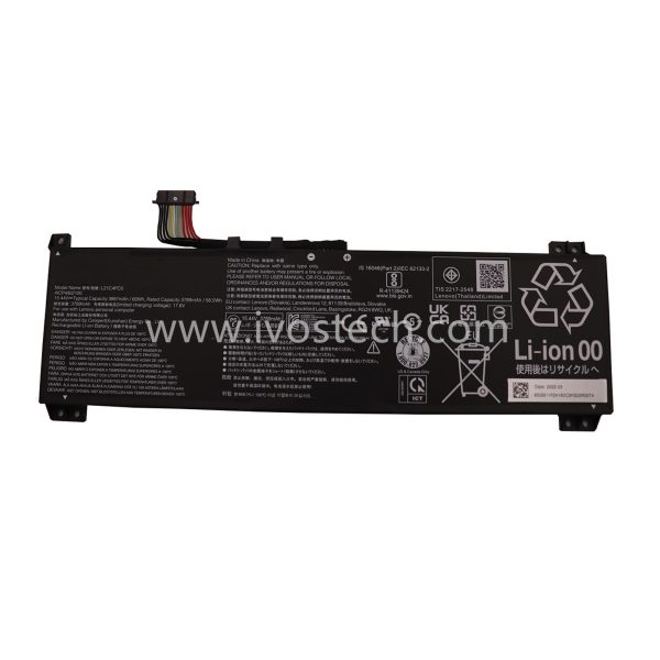 L21C4PC0 60Wh 15.44V Replacement Laptop Battery for Lenovo Legion 5-15ARH7 5-15IAH7 Legion 5 Pro-16ITH6 Pro-16ACH6 Series