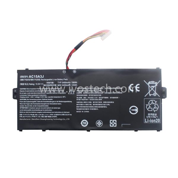 AC15A3J 36Wh 10.8V Replacement Laptop Battery for Acer Chromebook 11 CB3-131 Chromebook R11 CB5-132T Series