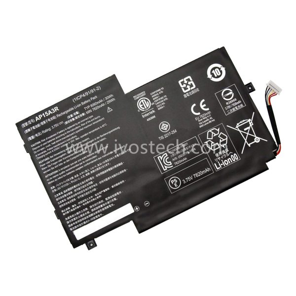 AP15A3R 30Wh 3.75V Replacement Laptop Battery for Acer Aspire Switch 10 SW3-013 Series