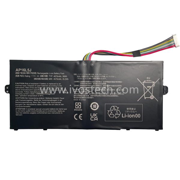 AP16L5J 36Wh 7.7V Replacement Laptop Battery for Acer Aspire Swift 5 SF514-52T Spin 1 SP111-32N Series