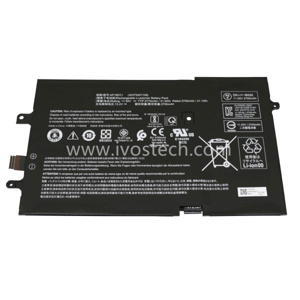 AP18D7J 31.9Wh 11.55V Replacement Laptop Battery for Acer Swift 7 2019 SF714-52T Series